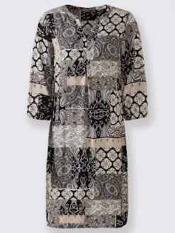 Robe Tunique Motif Patchwork -Reine Du Style Soldes Boutique 155.00FJ156347 B01.001