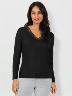 T-shirt En V 50% Coton -Reine Du Style Soldes Boutique 167.00FJ156346 B15.001