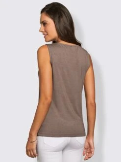 Débardeur Féminin Encolure Brodée Chic -Reine Du Style Soldes Boutique 194.00FJ257741 B11.001