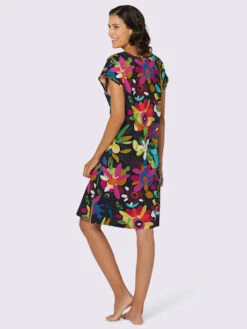 Robe D'été Motif Fleurs Colorées -Reine Du Style Soldes Boutique 205.00BBW55142 B14.001