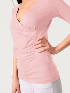 T-shirt Cache-cœur Effet Cache-cœur Tendance -Reine Du Style Soldes Boutique 433.99EXT64042 A09.066