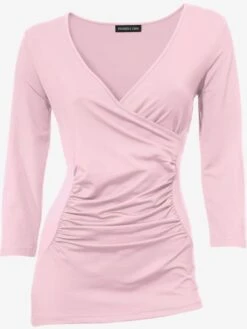 T-shirt Cache-cœur Effet Cache-cœur Tendance -Reine Du Style Soldes Boutique 433.99EXT64042 A09.067