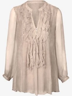 Chemisier Long Volants -Reine Du Style Soldes Boutique 543.99EXT64042 A09.045